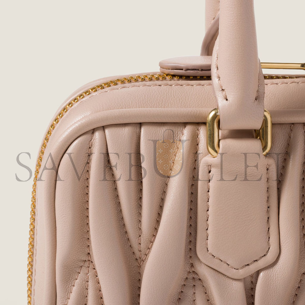 M1v M1v arcadie matelassÉ nappa leather mini-bag 5bp088 (19*10*5cm)